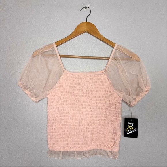 New Art Class Girls Light Pink Large (10/12) Top for Kids - Picture 7 of 11